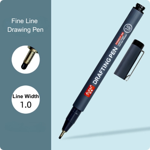 22 Line Sizes Pigment Liner Black Color Finer Liner Writing Pen For Detailing Drawing, Illustration, Lettering