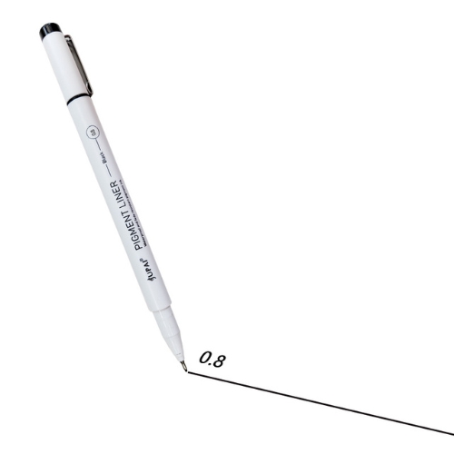 Fine Liner Micro Drawing Pen 9 Size Tips Waterproof Pigment Black Ink For Illustration Drawing Journaling Sketching For Artist Beginners