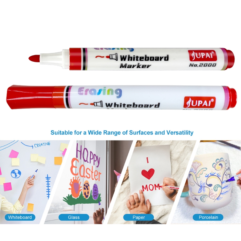 Low Odor Dry Erase Whiteboard Marker Pens Bullet Tip Marker Pen For School Office