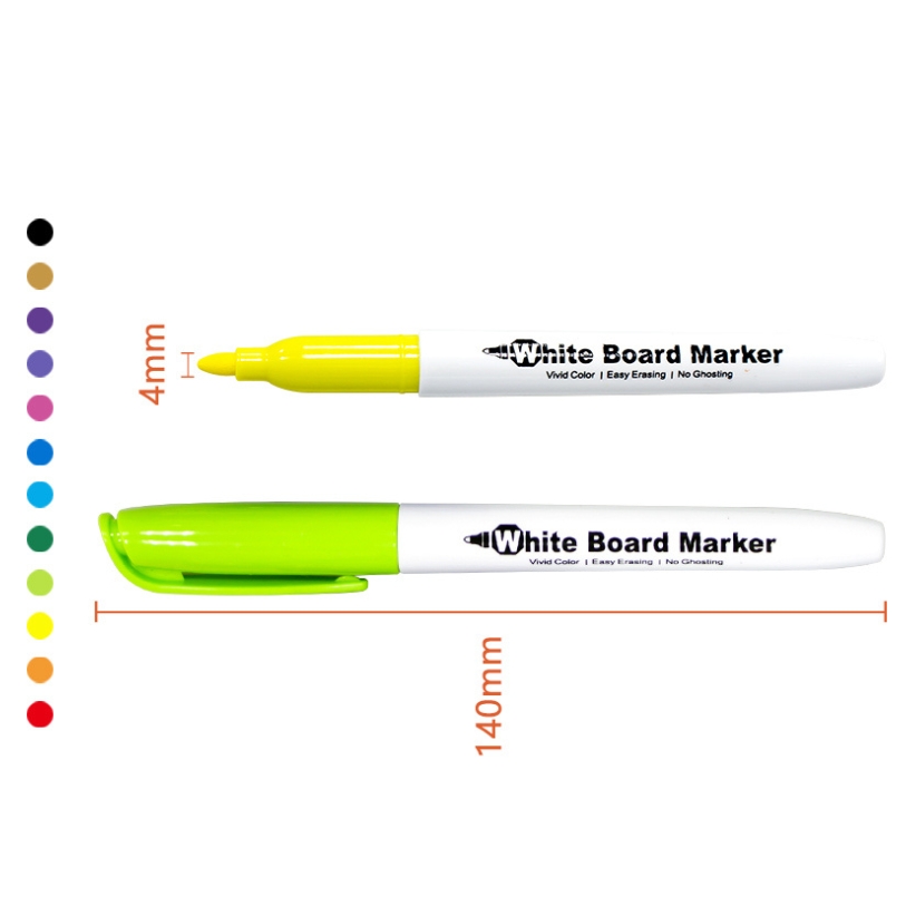 12 Colors Whiteboard Markers Assorted Colors Dry Erase Marker Pens For Calendar Planning Board, Glass, Window